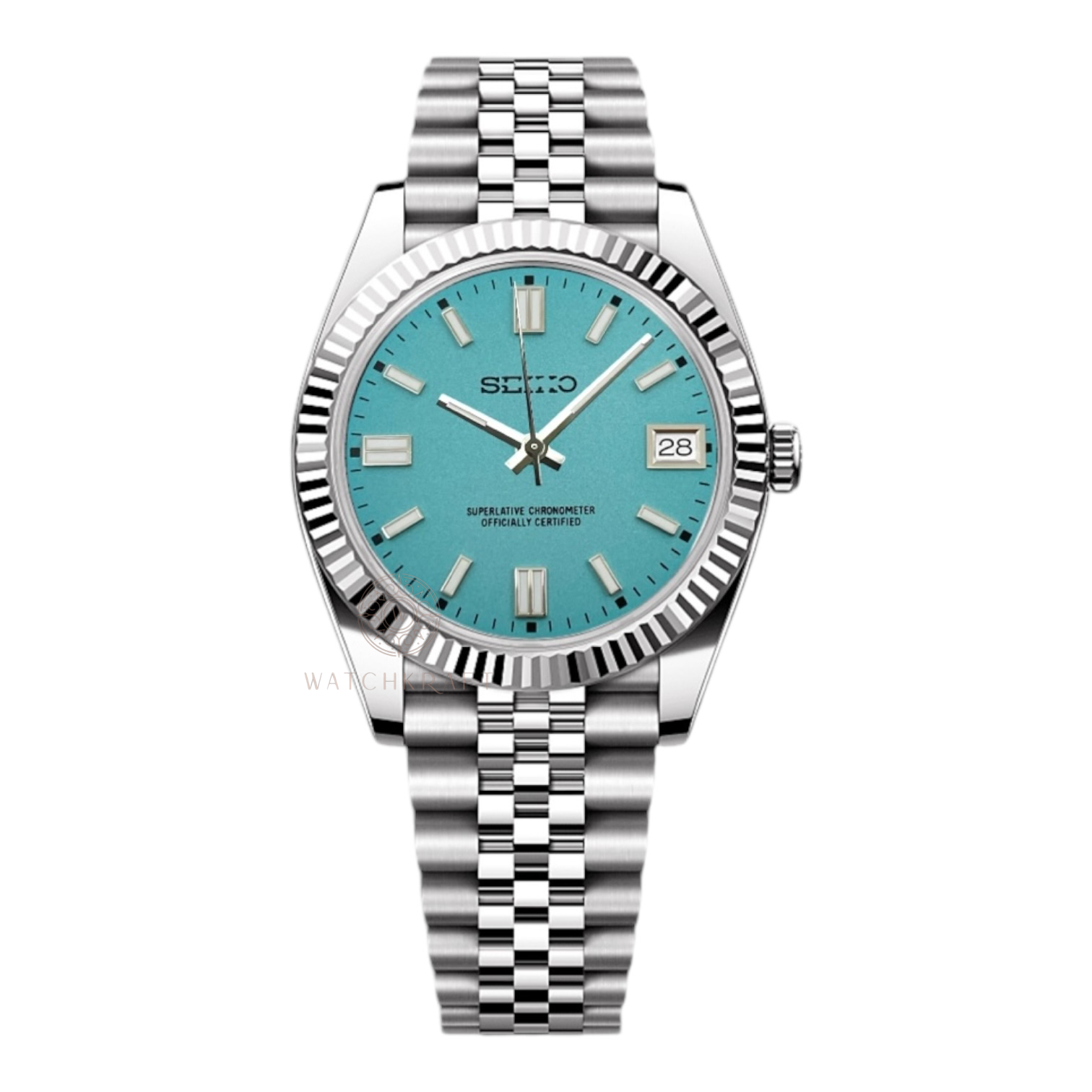 Seiko Turquoise Datejust Mod