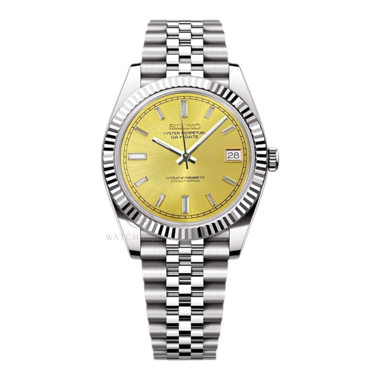 Seiko Yellow Gold Long Jewel Datejust Mod