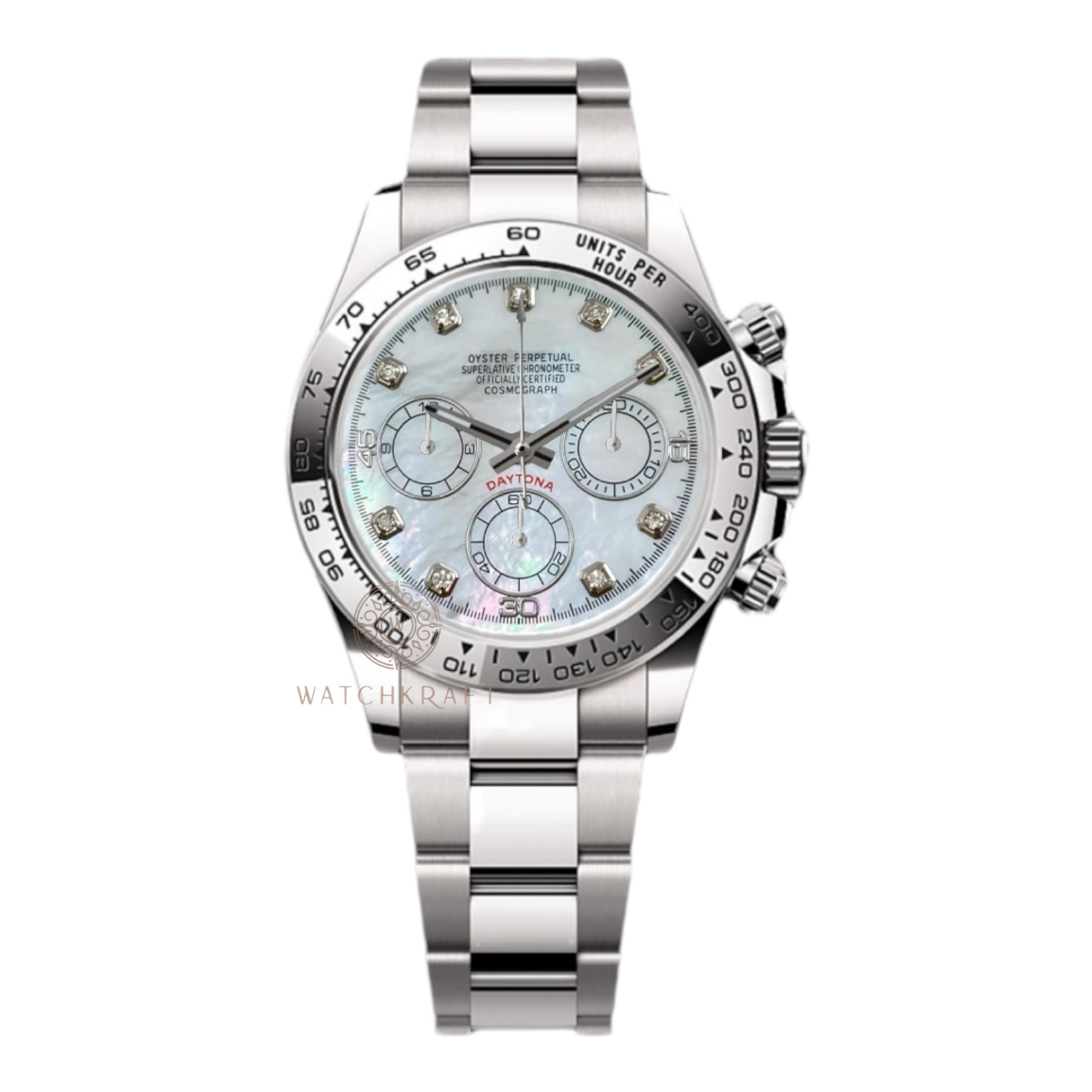 Seiko Mother Of Pearl Crystal Daytona Mod (seiko logo will be present on the dial)