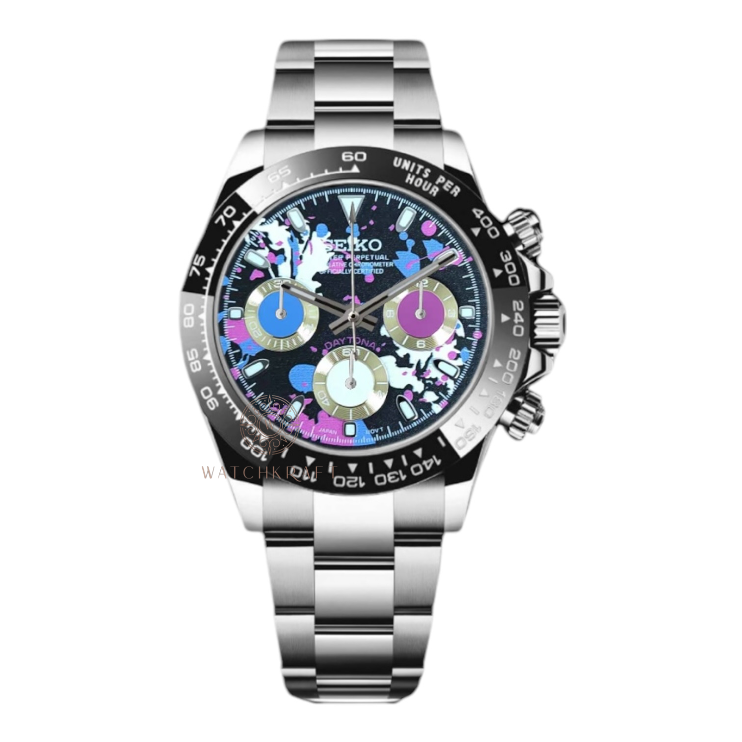 アート・デザイン・音楽 100 DAYTONA Seiko Abstract Art Daytona Mod – watchkraft