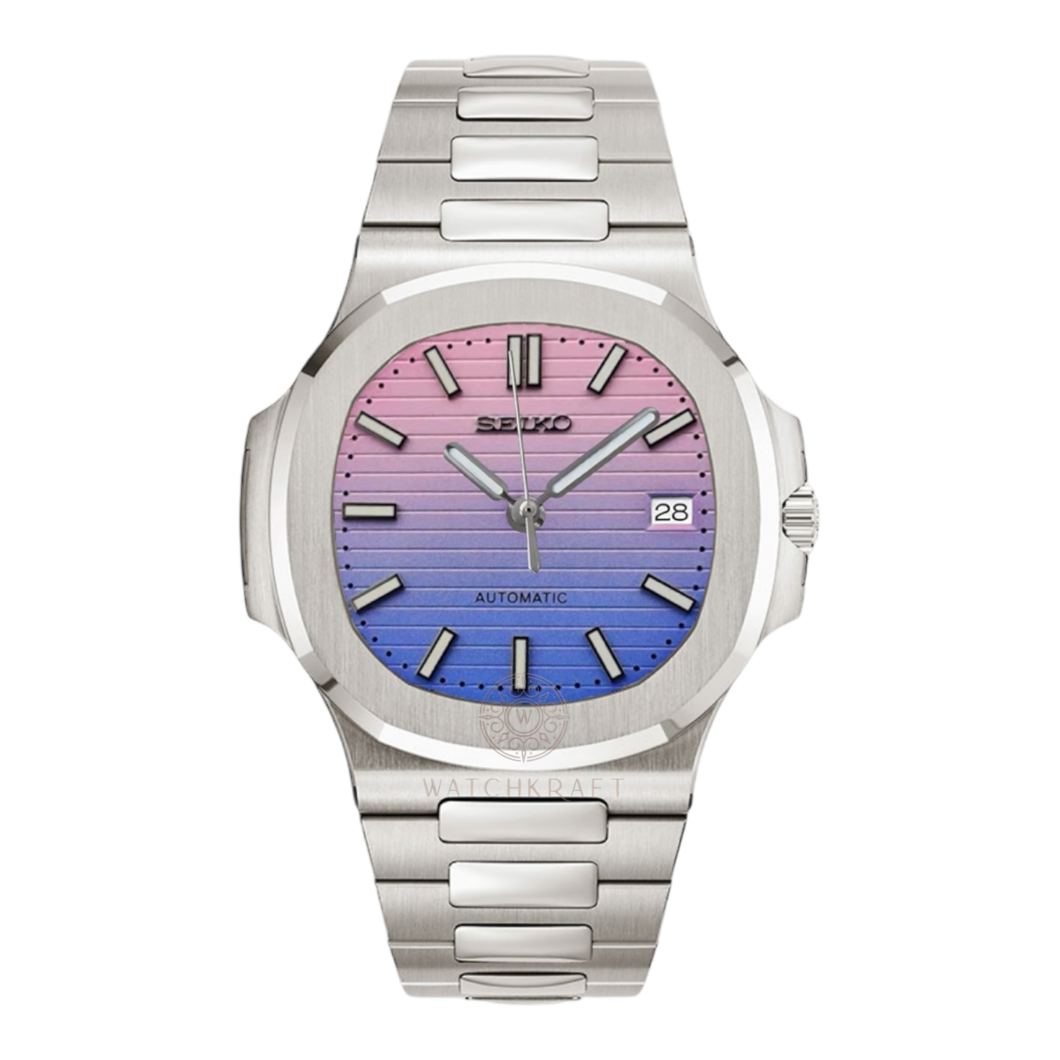 Seiko Bubble Gum Fade Nautilus Mod