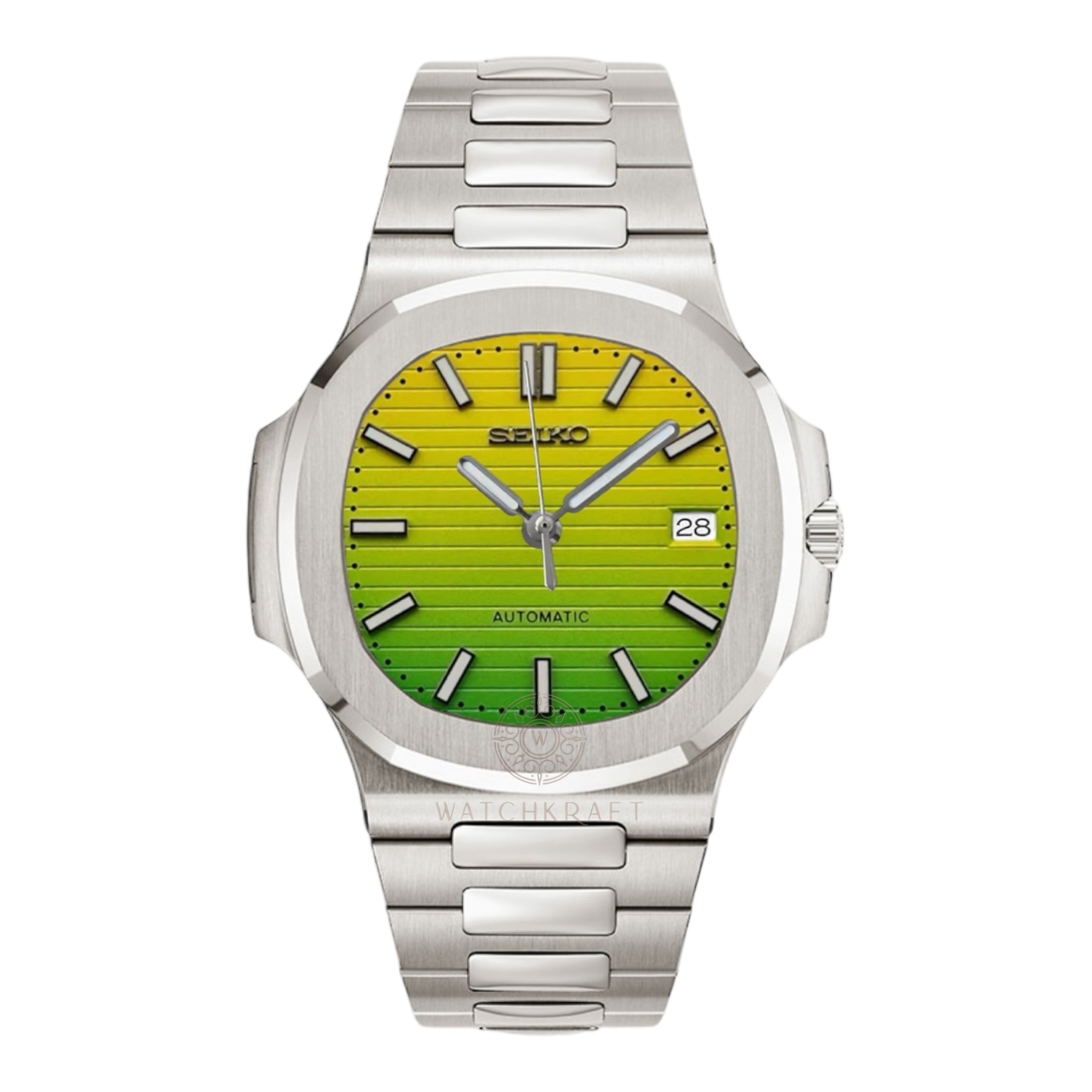 Seiko Lime Fade Nautilus Mod