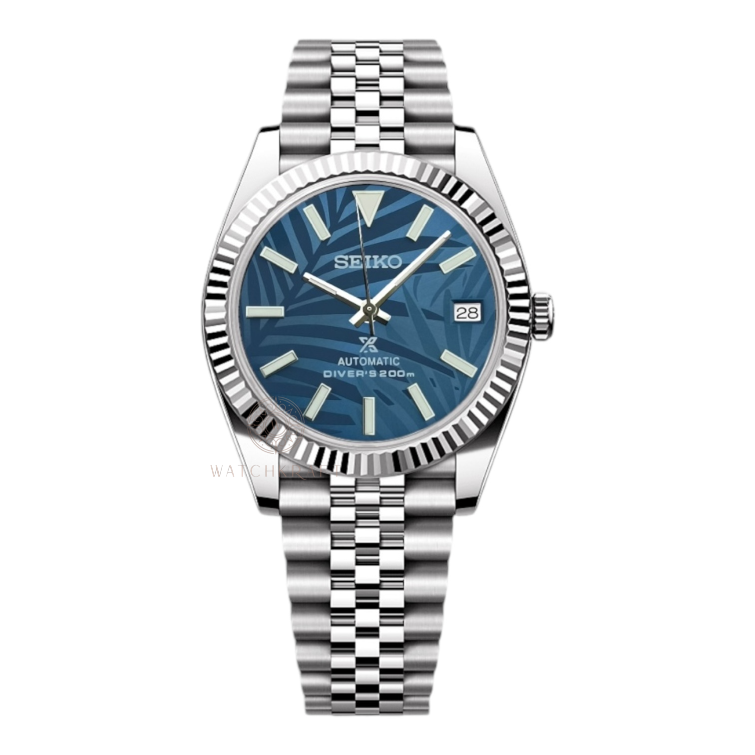 Seiko Blue Forest Textured Datejust Mod