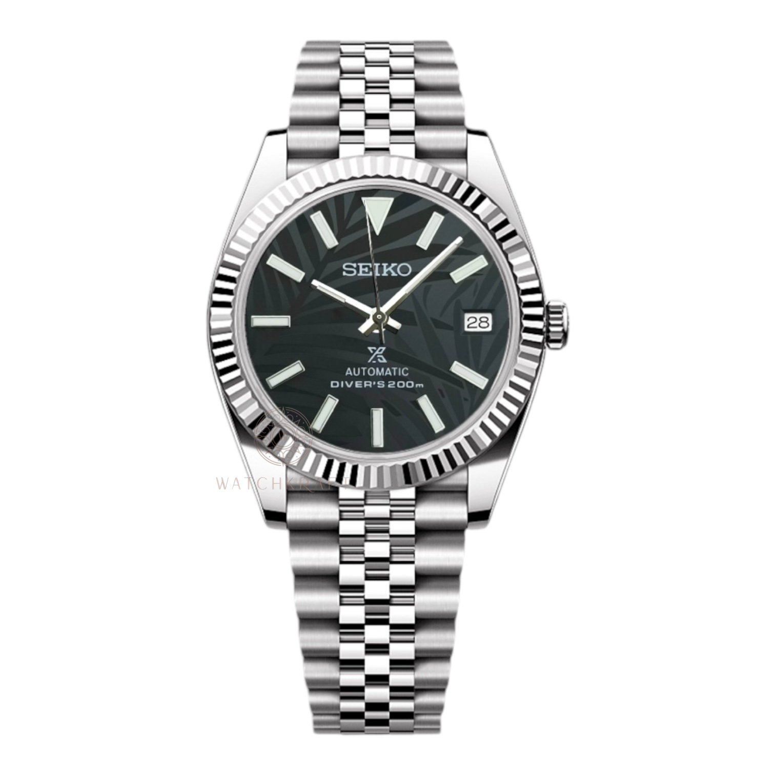 Seiko Black Forest Textured Datejust Mod