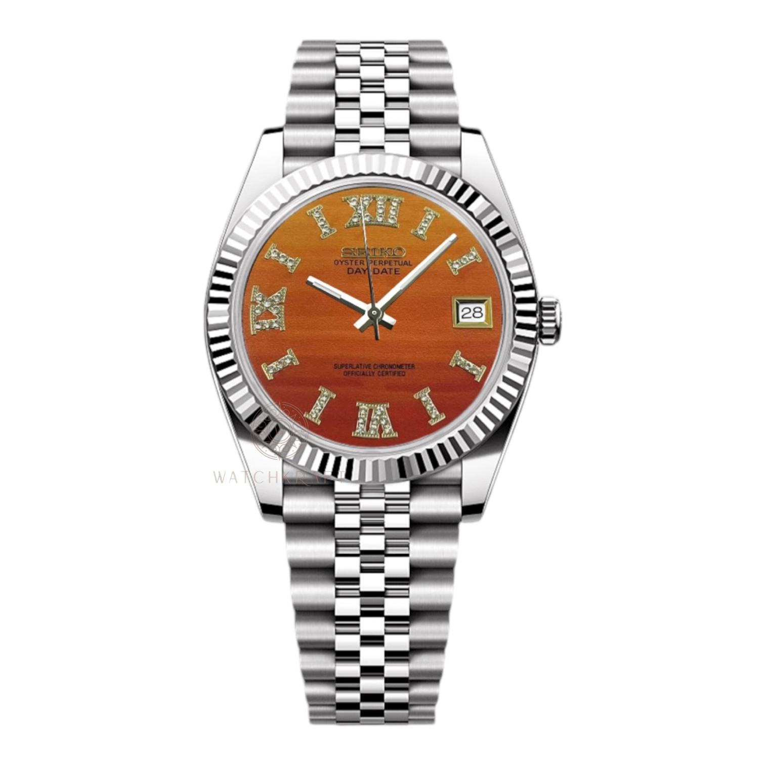 Seiko Sunset Roman Datejust Mod