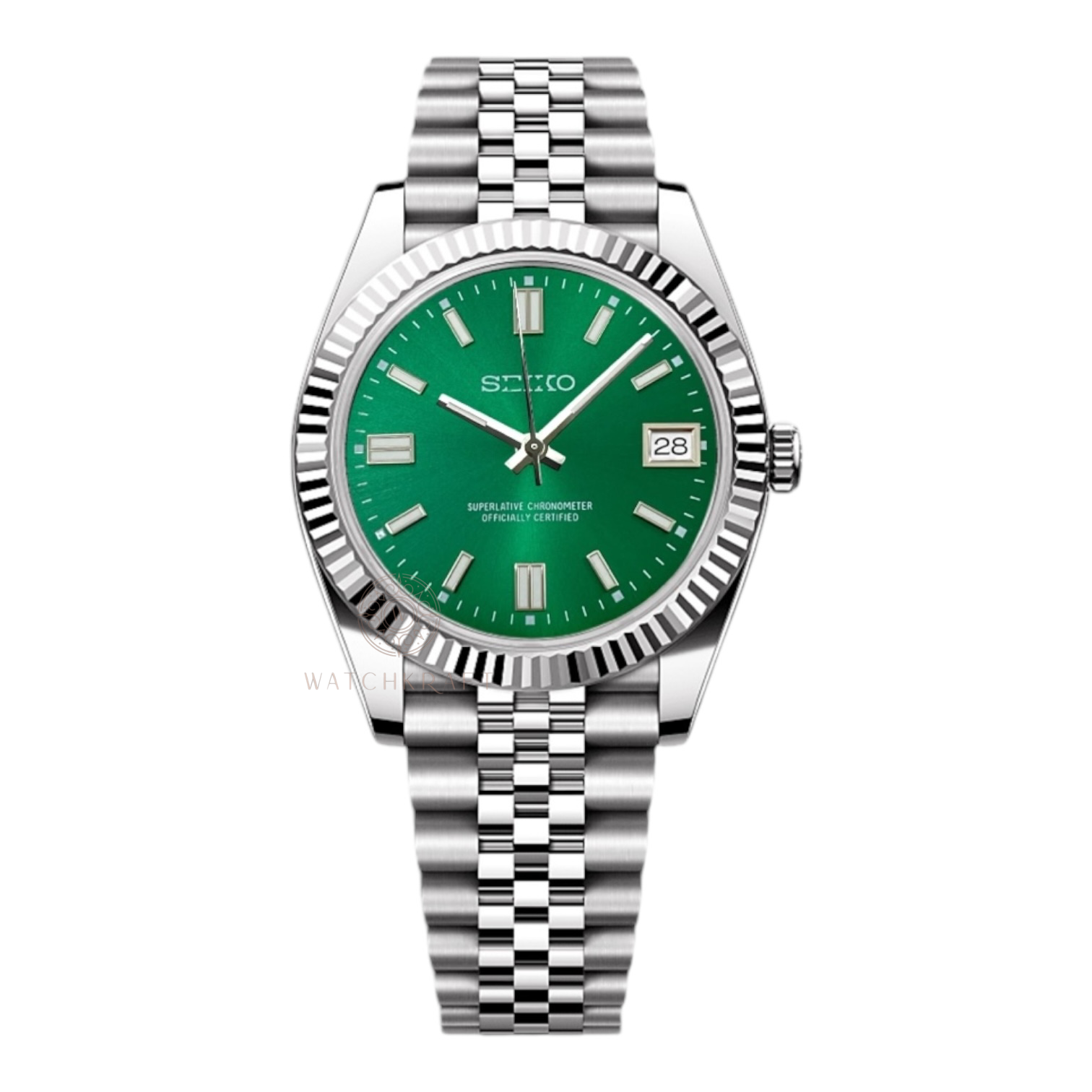 Seiko Green Datejust Mod
