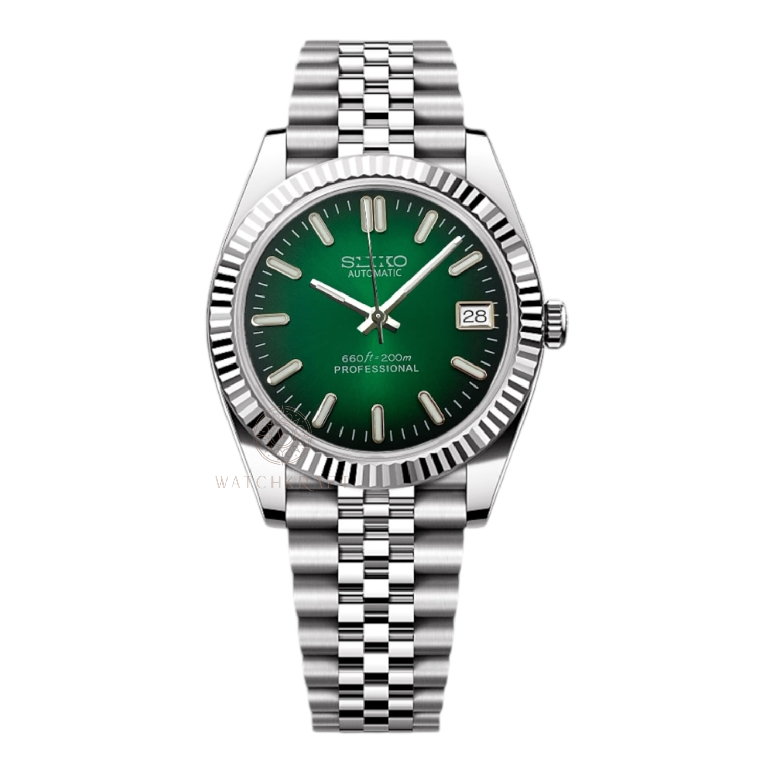 Seiko Green Datejust Mod