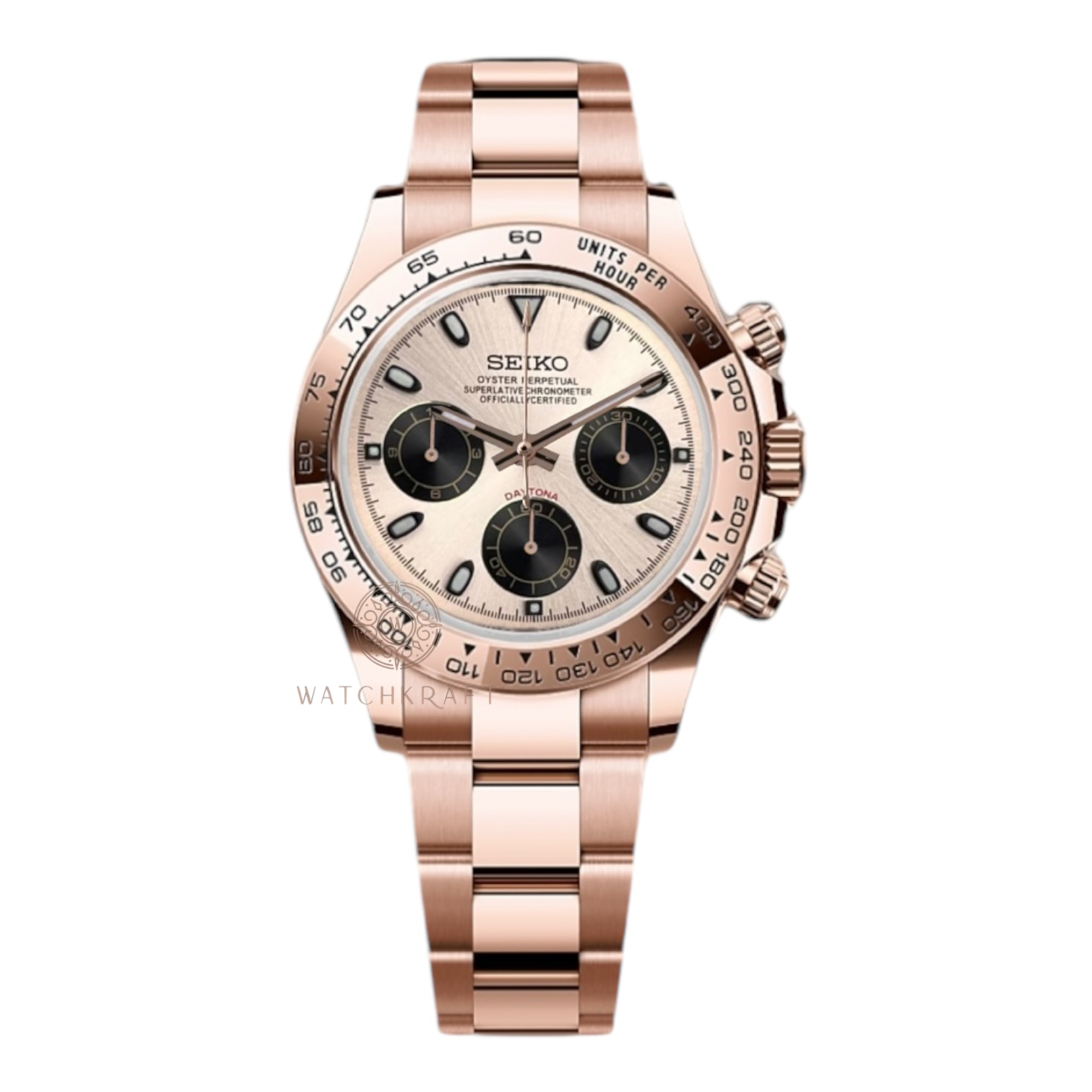 Seiko Peach Rose Daytona Mod