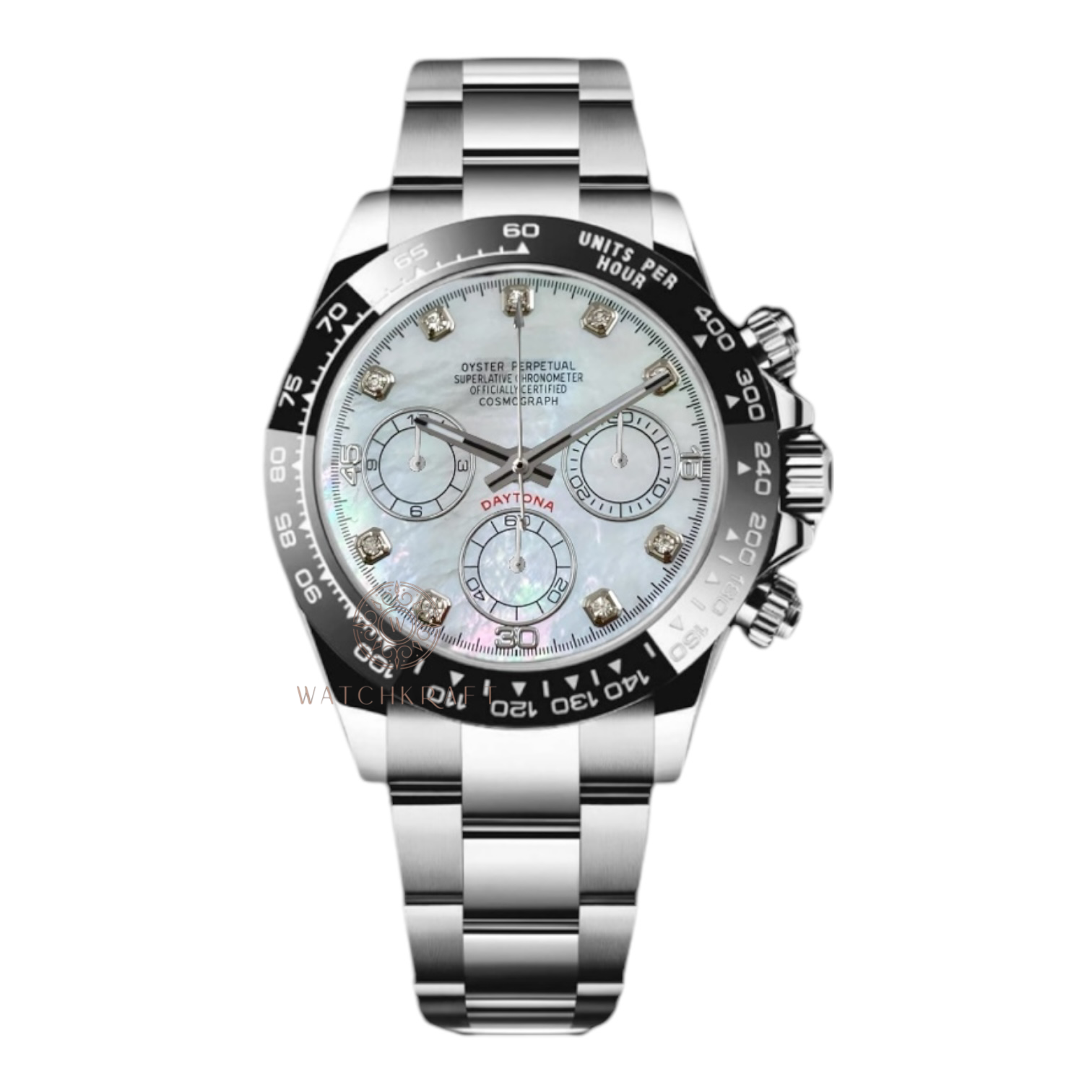 Seiko Mother Of Pearl Crystal Daytona Mod (seiko logo will be present on the dial)