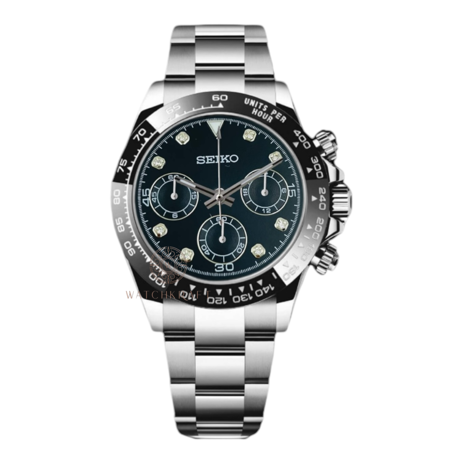 Seiko Black crystal Daytona Mod