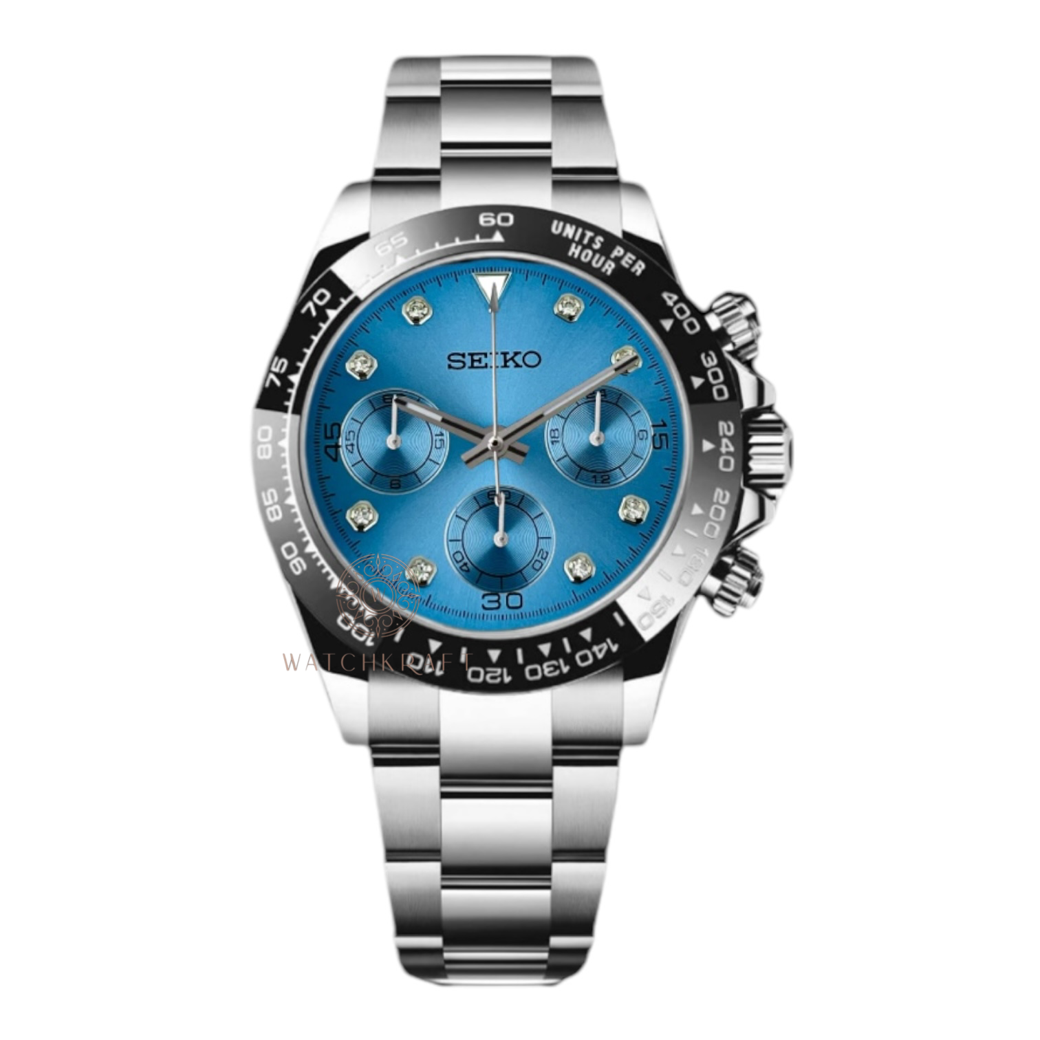 Seiko Blue Crystal Daytona Mod