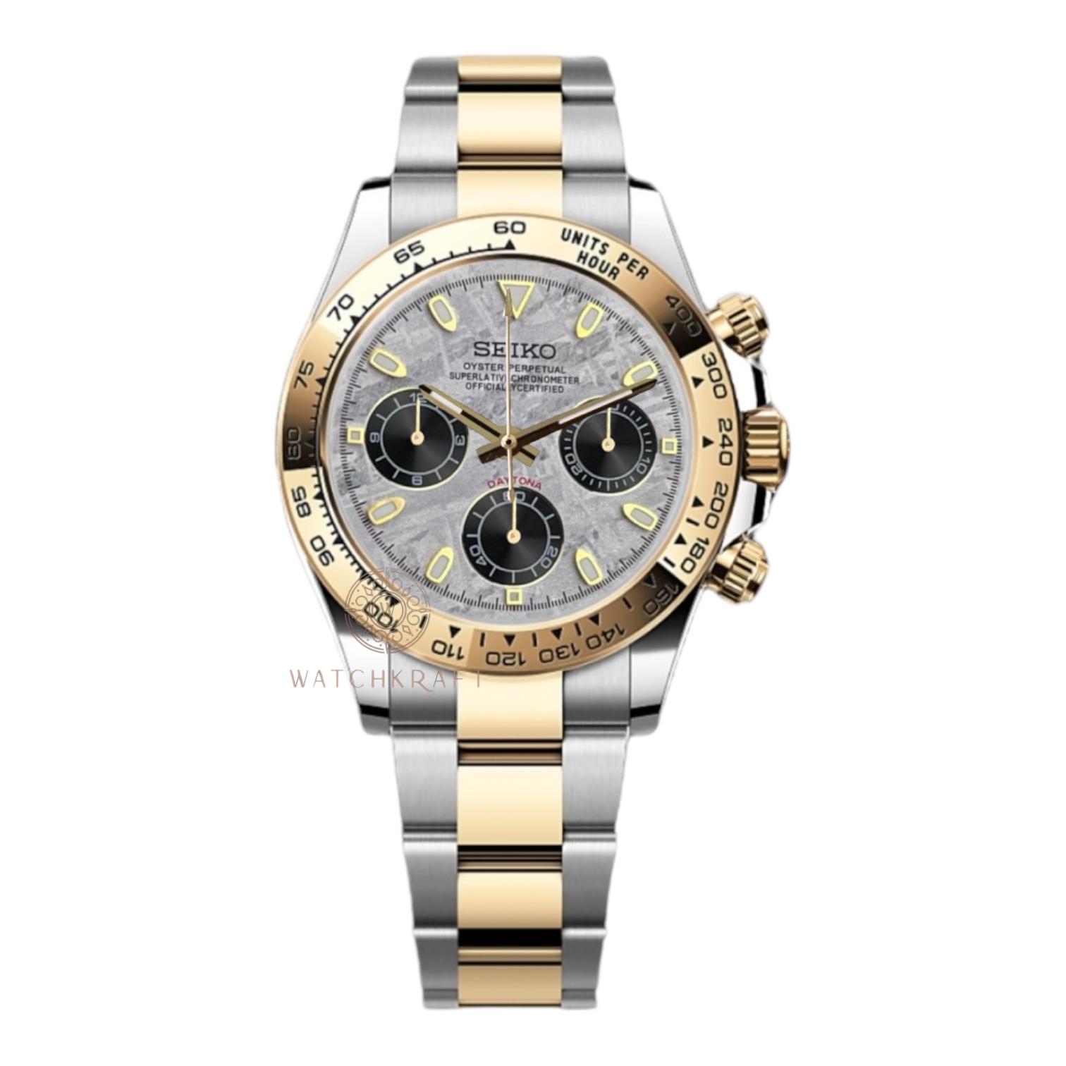 Seiko Gold Meteorite Design Daytona Mod