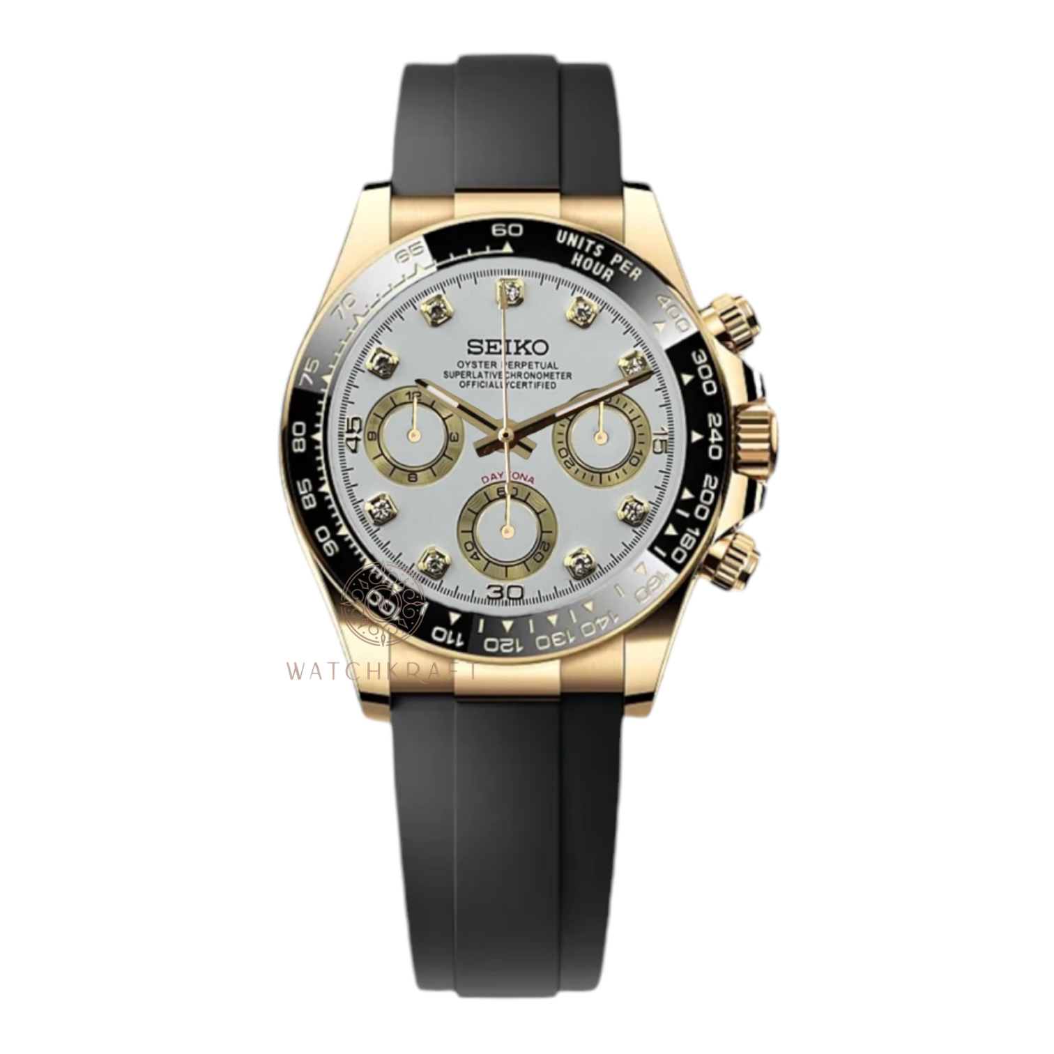 Seiko White Jewel Daytona Mod