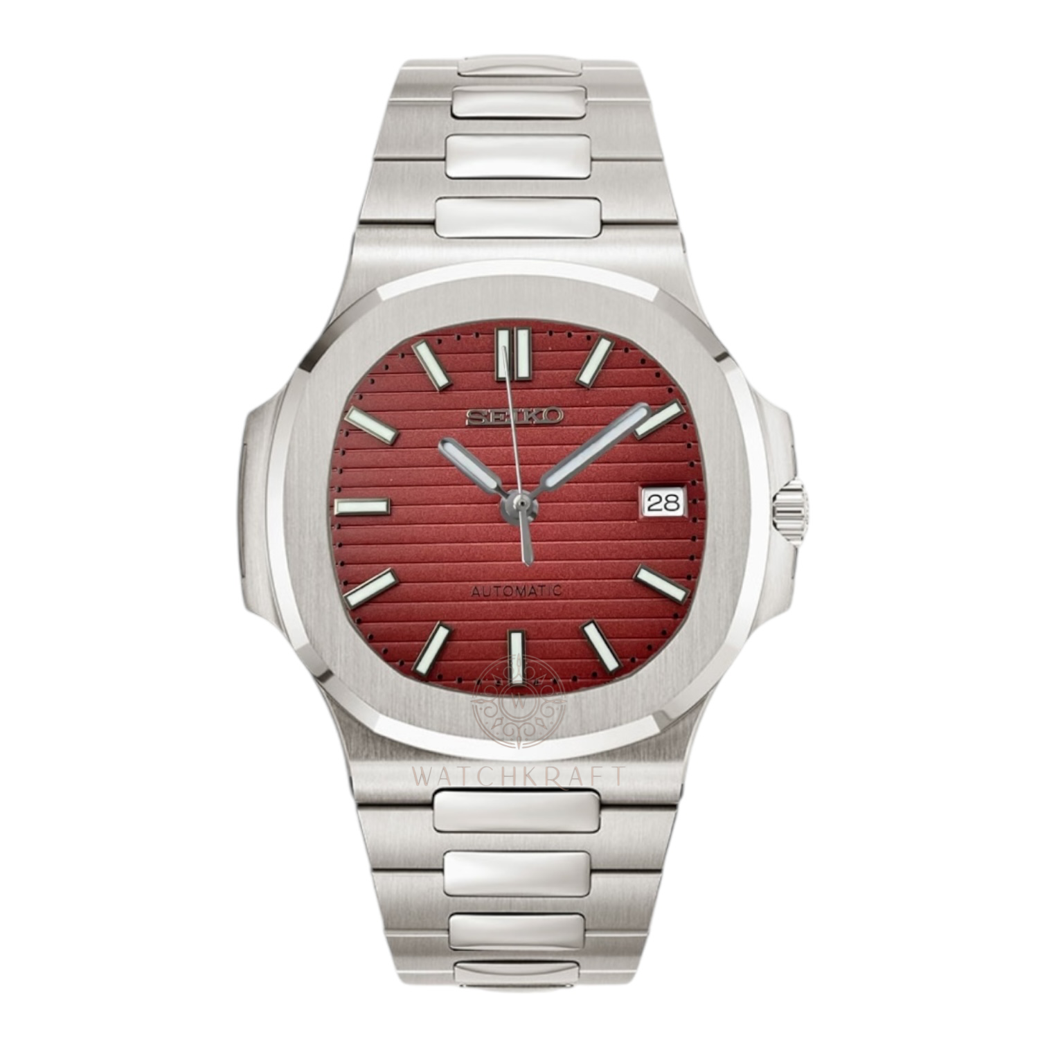 Seiko Maroon Nautilus Mod