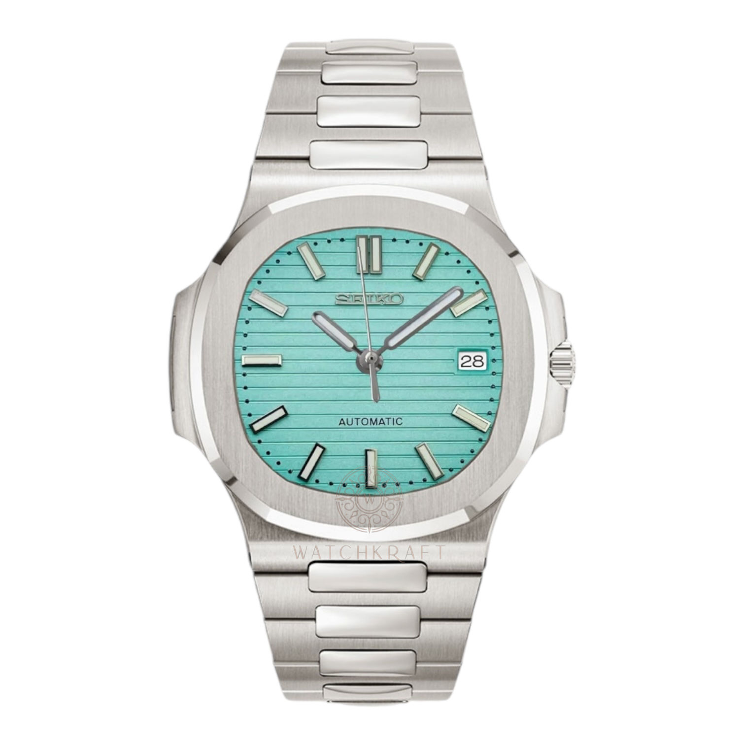 Seiko Turquoise Nautilus Mod